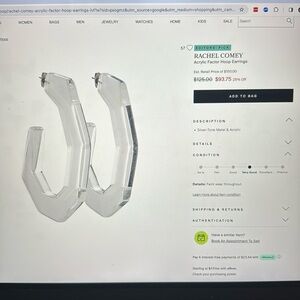 Rachel Comey Factor Earrings // Clear